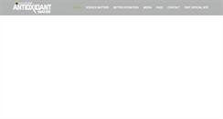 Desktop Screenshot of antioxidantwater.com